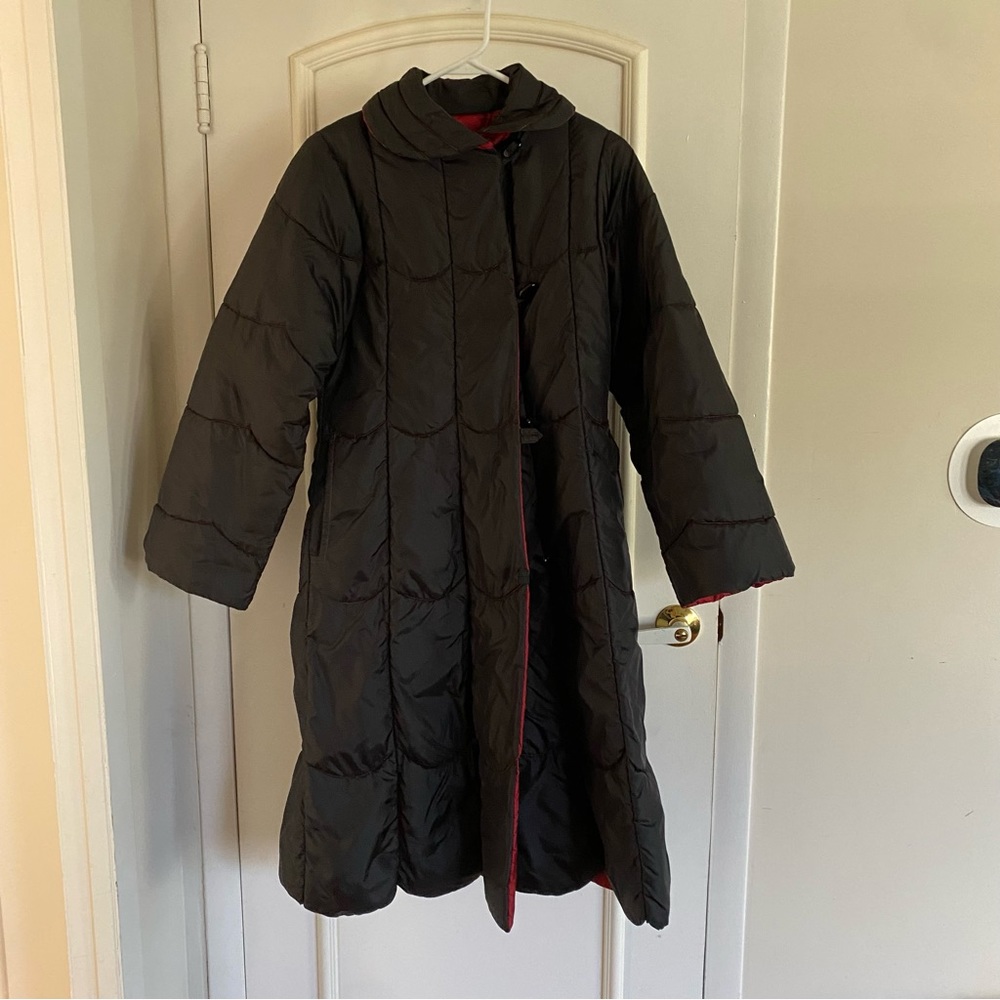 Vintage Reversible Red and Black ~70s puffer Coat Great Condition
